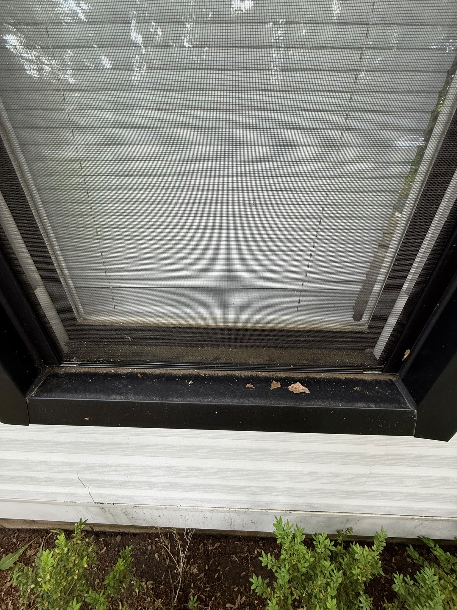 Before window cleaning